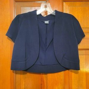 Navy Silk Shrug by Ann Taylor (XS)